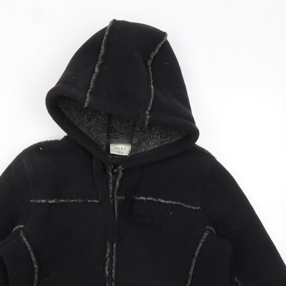 NEXT Womens Black   Full Zip Hoodie Size 14