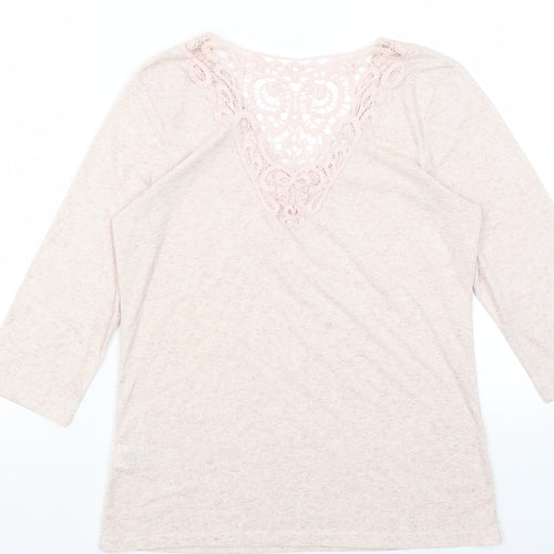 Papaya Womens Pink   Basic T-Shirt Size 10