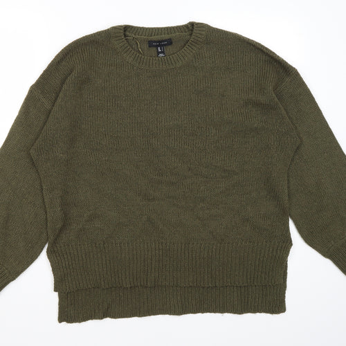 New Look Womens Green   Pullover Jumper Size L