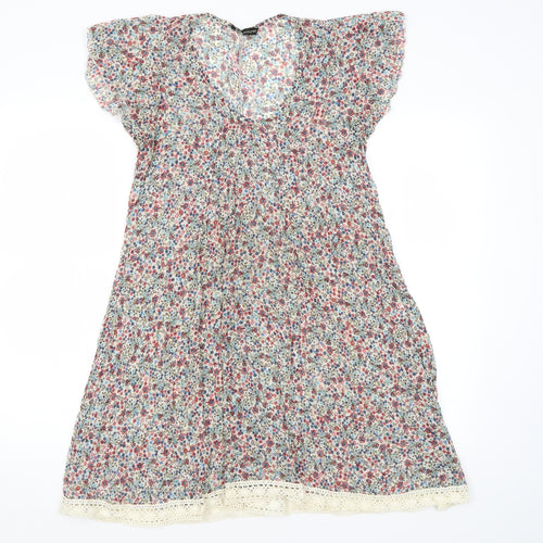 Vie Nocturne Womens Beige Floral  A-Line  Size S