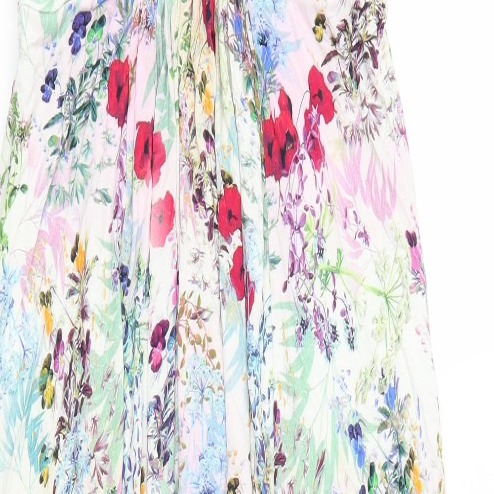 Tiffany Rose Womens Pink Floral  A-Line  Size 8
