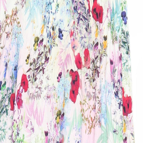 Tiffany Rose Womens Pink Floral  A-Line  Size 8