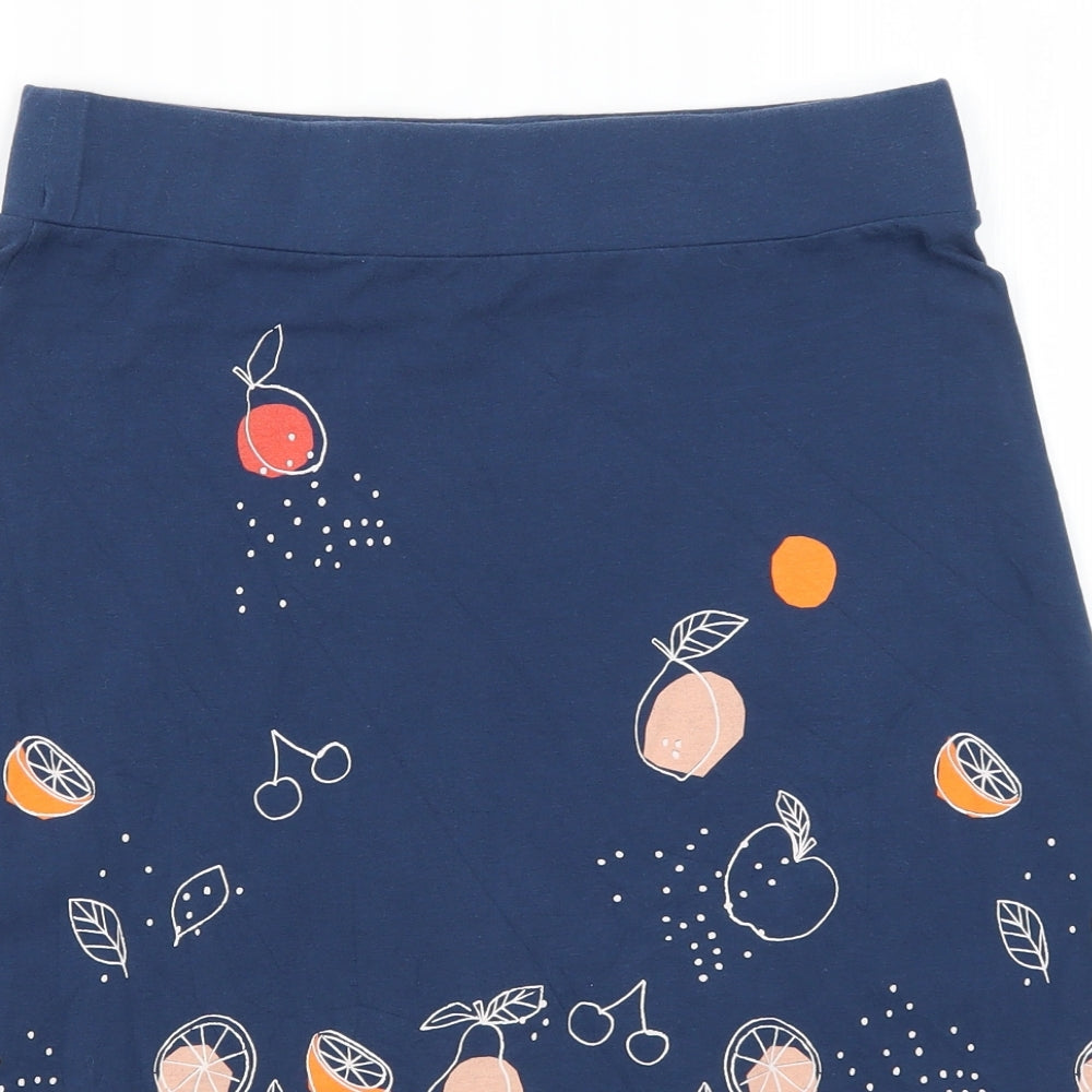 Manataray Womens Blue   Flare Skirt Size 10  - Fruit
