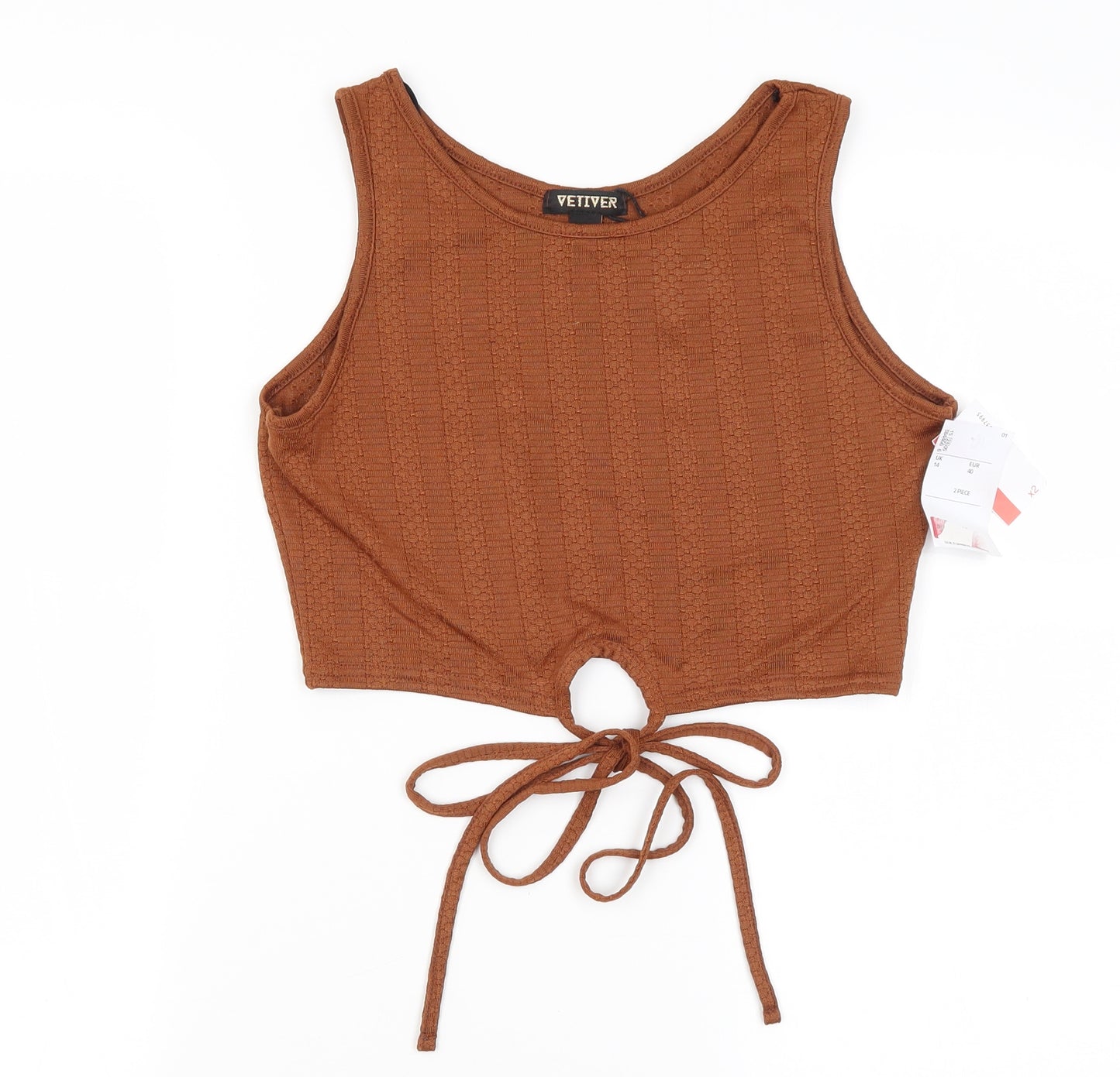 Vetiver Womens Brown   Cropped Tank Size 14