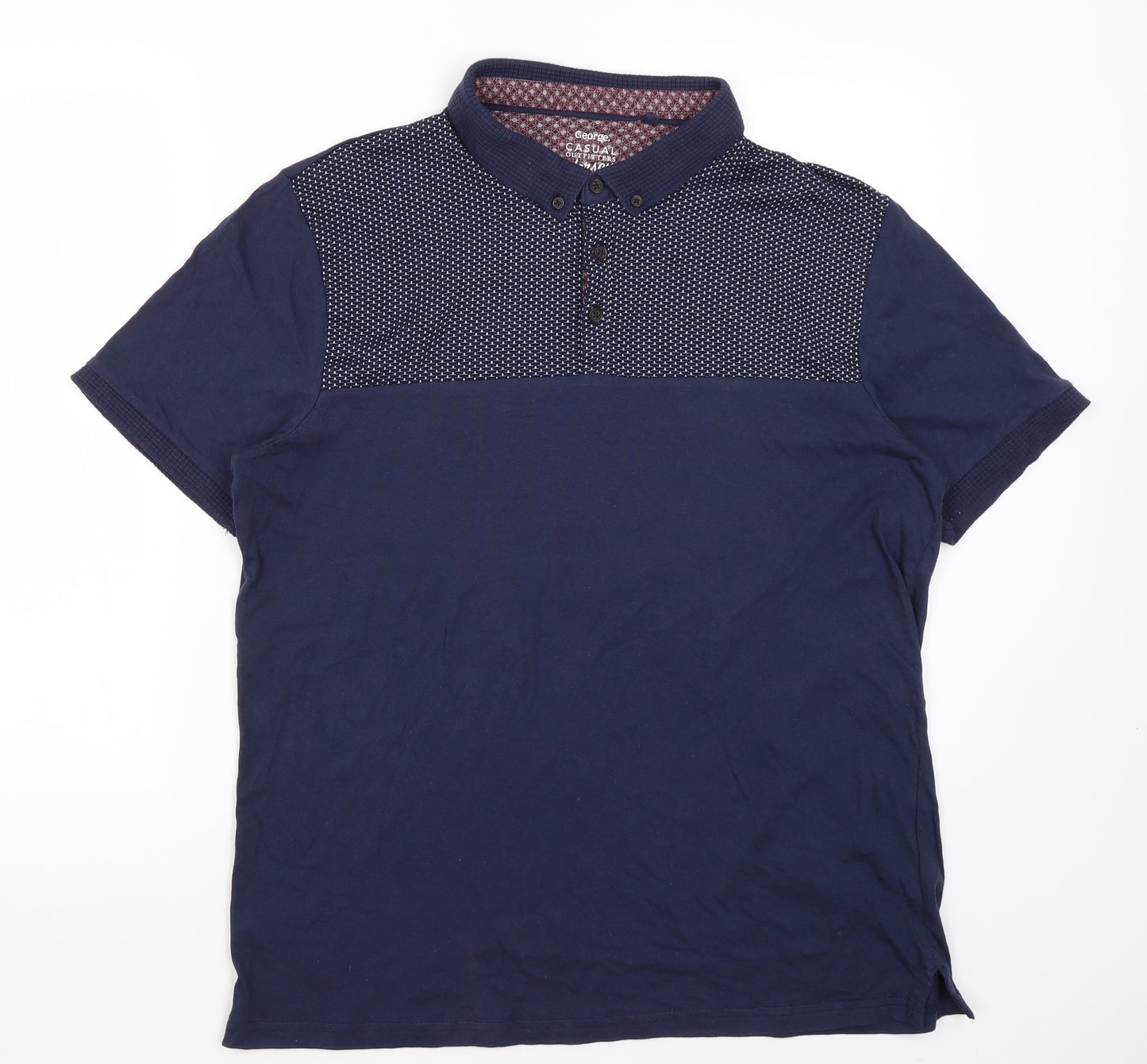 George Mens Blue    Polo Size XL
