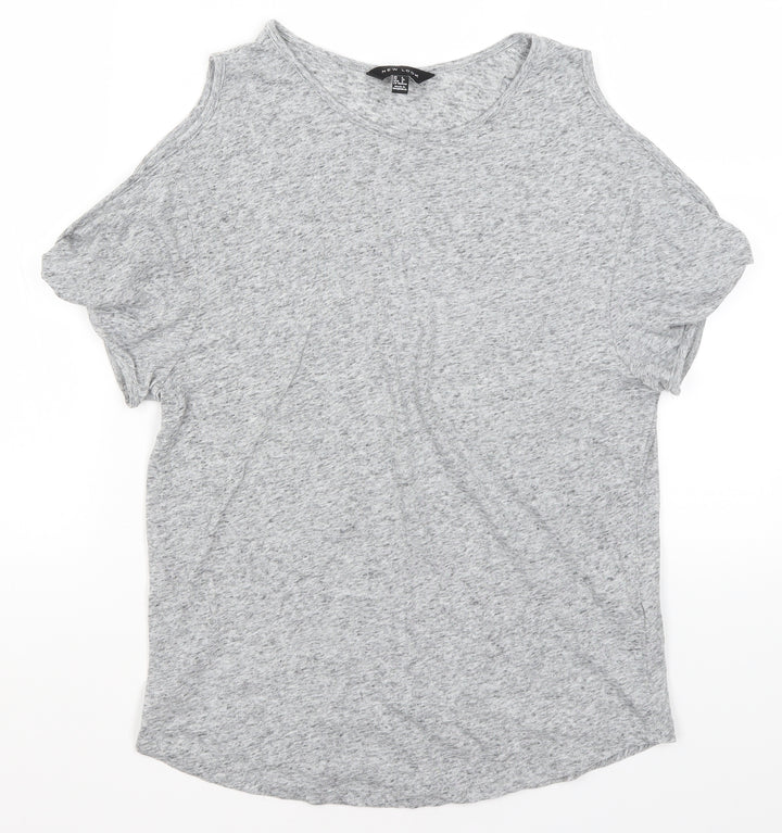 New Look Womens Grey   Basic T-Shirt Size 8