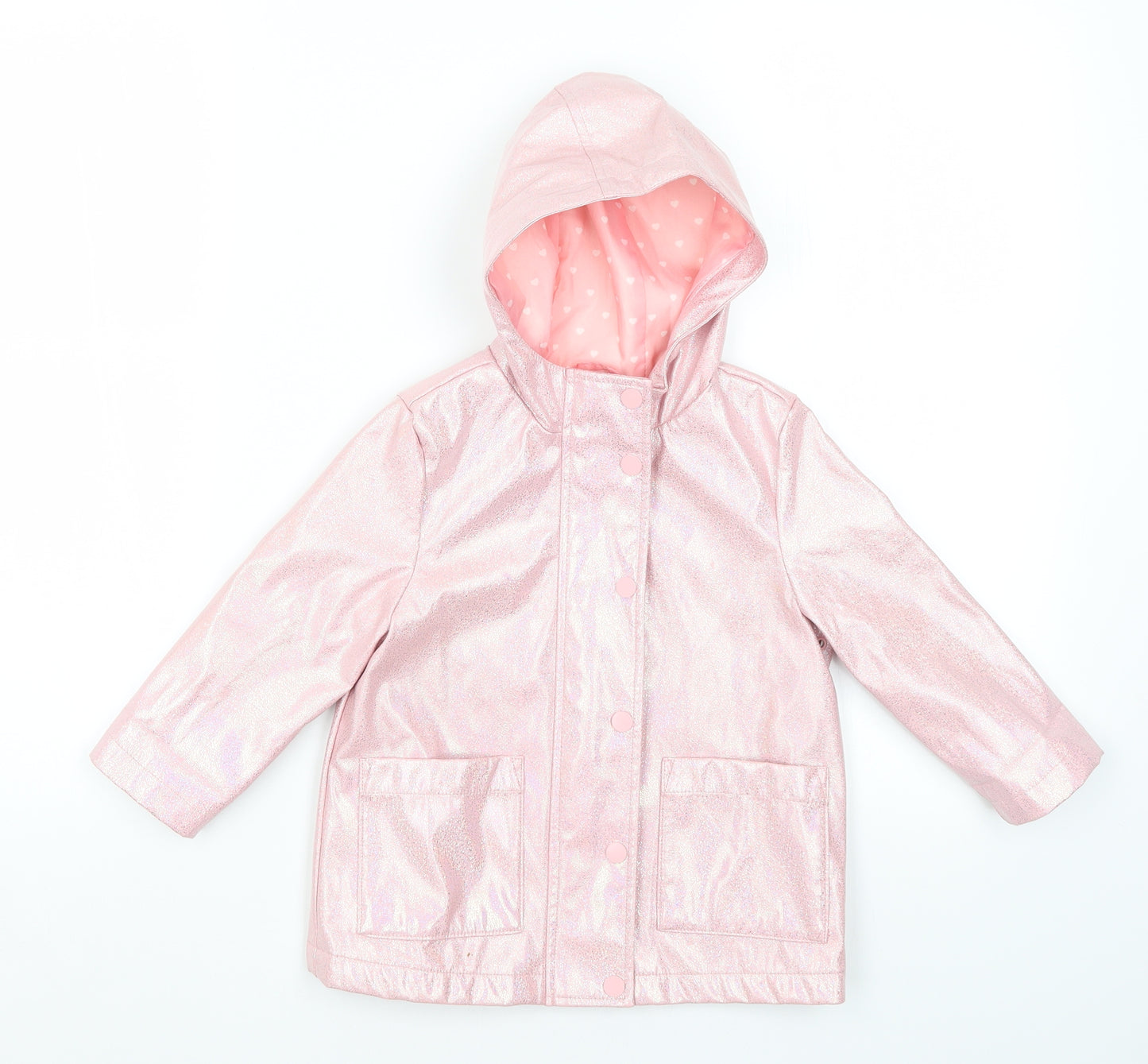 Primark Girls Pink   Rain Coat Coat Size 2-3 Years