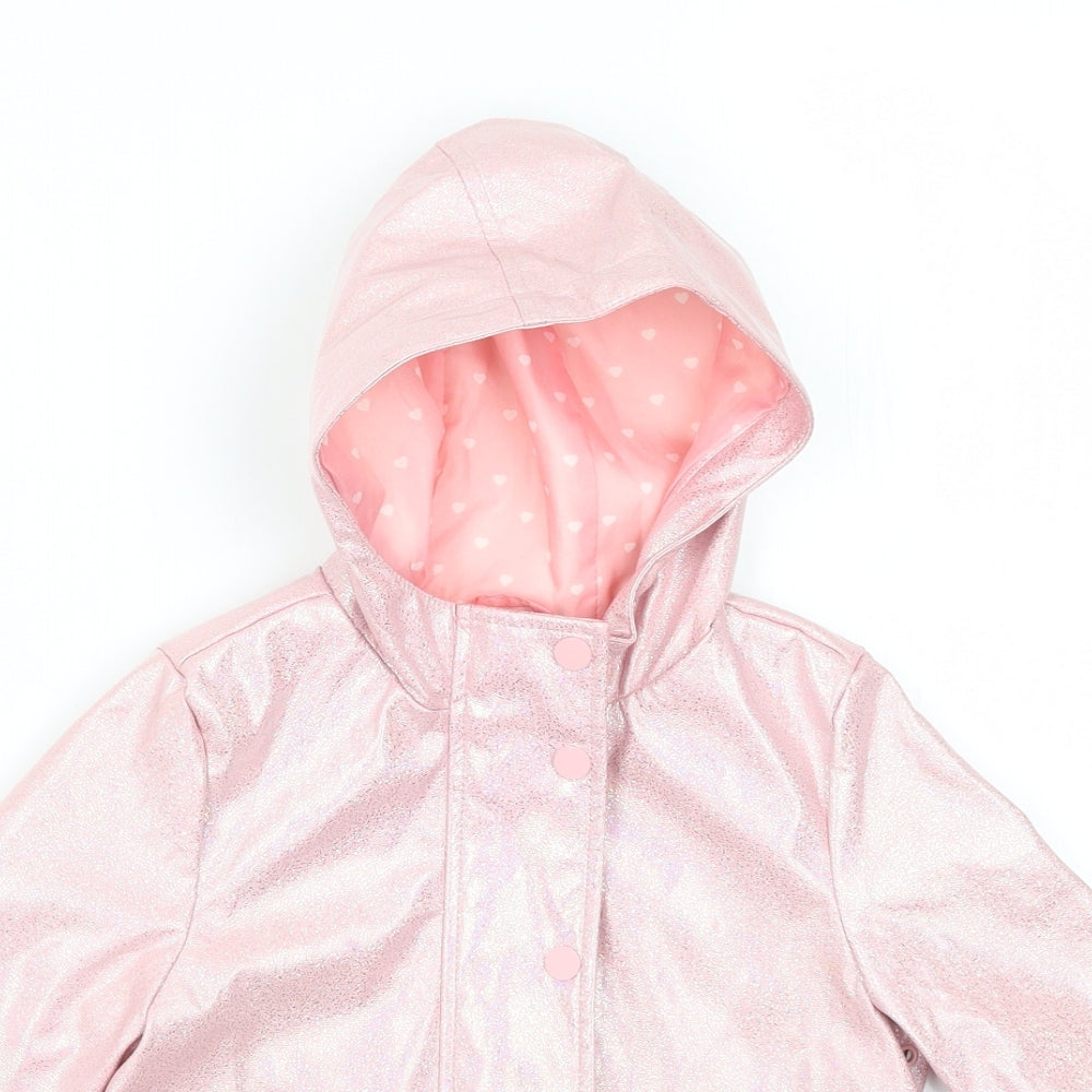 Primark Girls Pink   Rain Coat Coat Size 2-3 Years