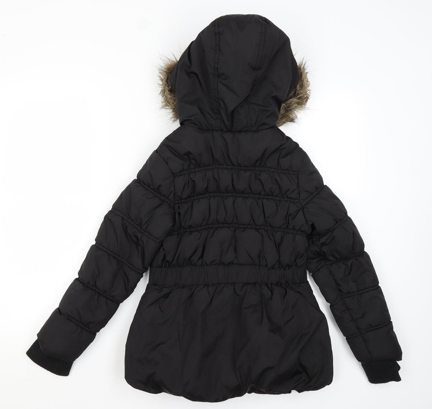 Tammy Girls Black   Parka Coat Size 9-10 Years