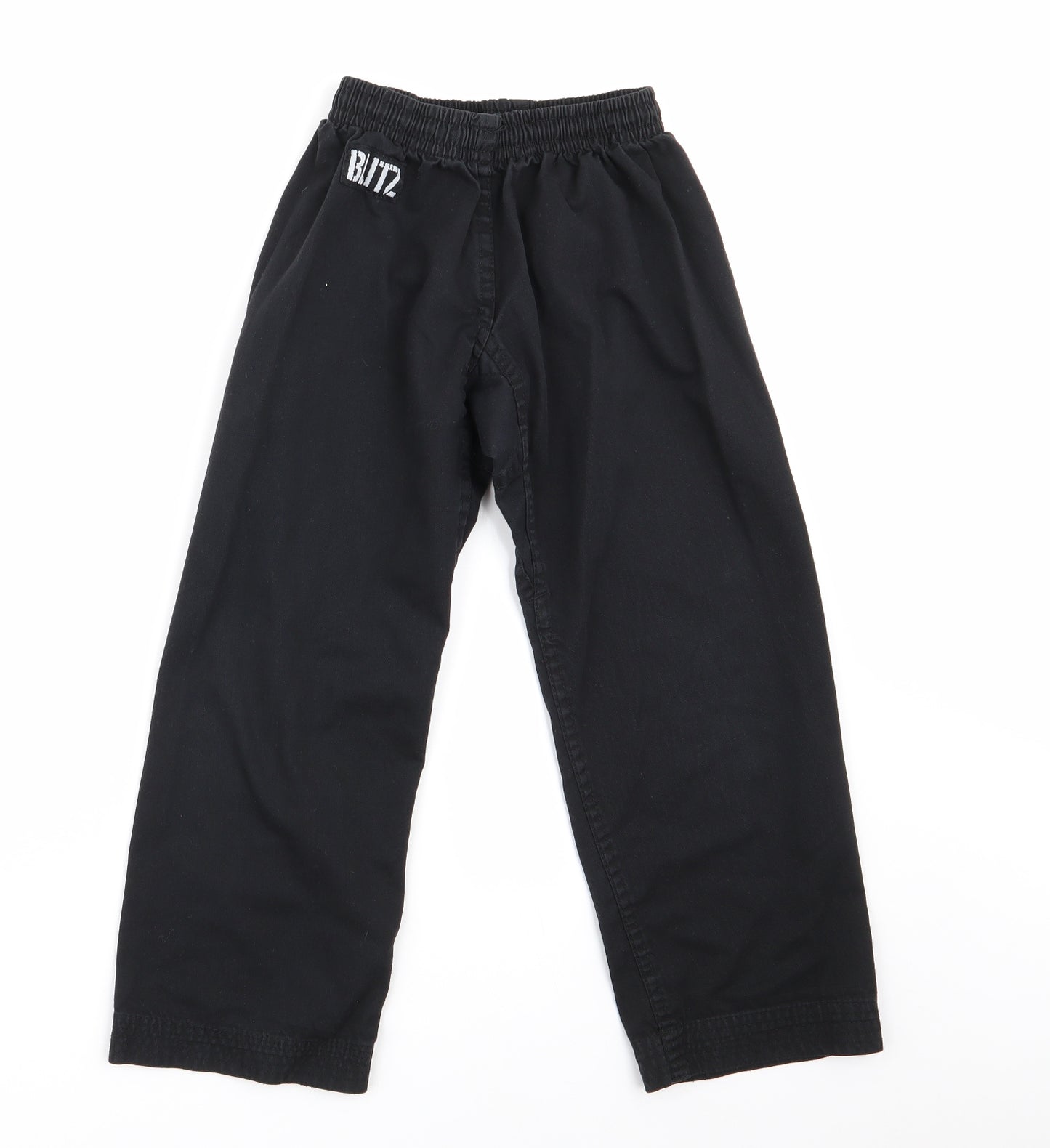 Blitz Boys Black  Canvas Chino Trousers Size 5 Years