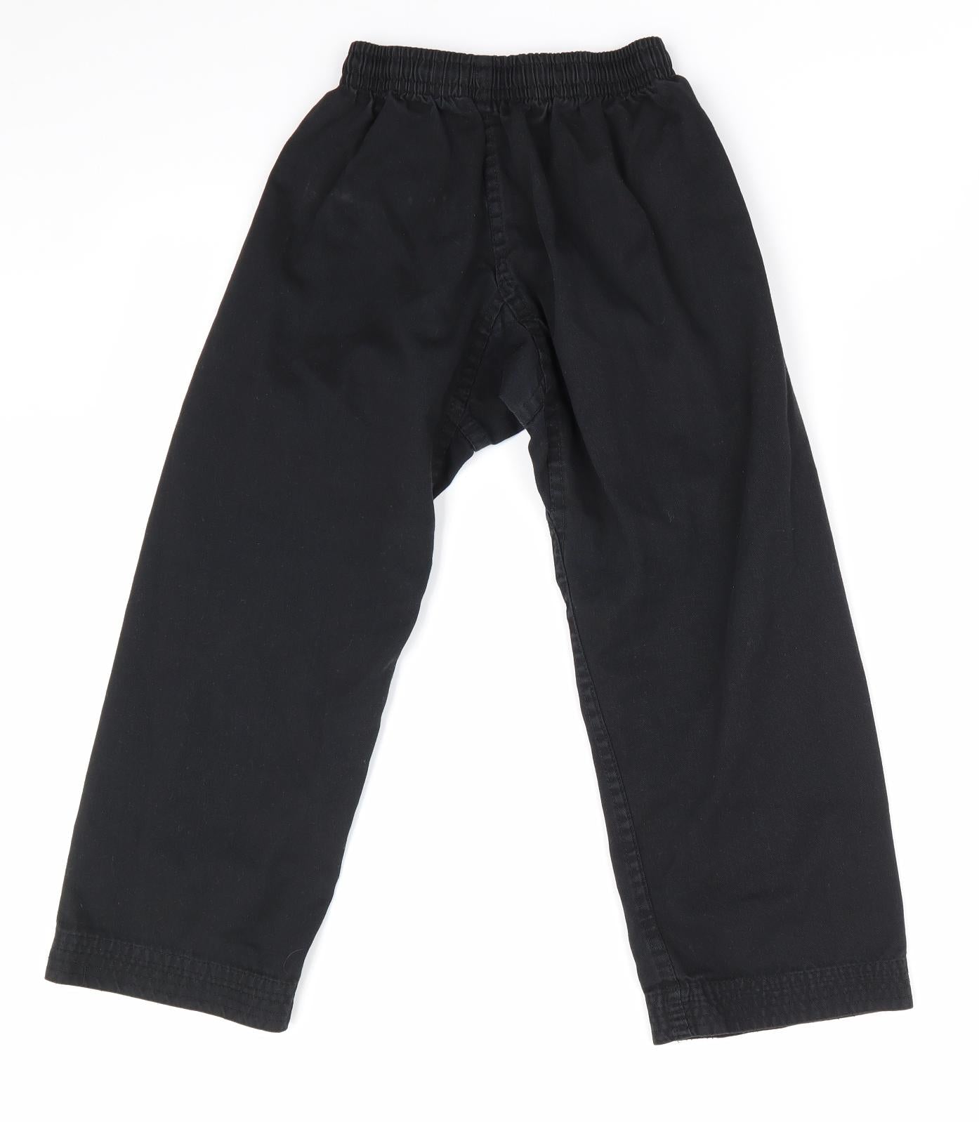 Blitz Boys Black  Canvas Chino Trousers Size 5 Years