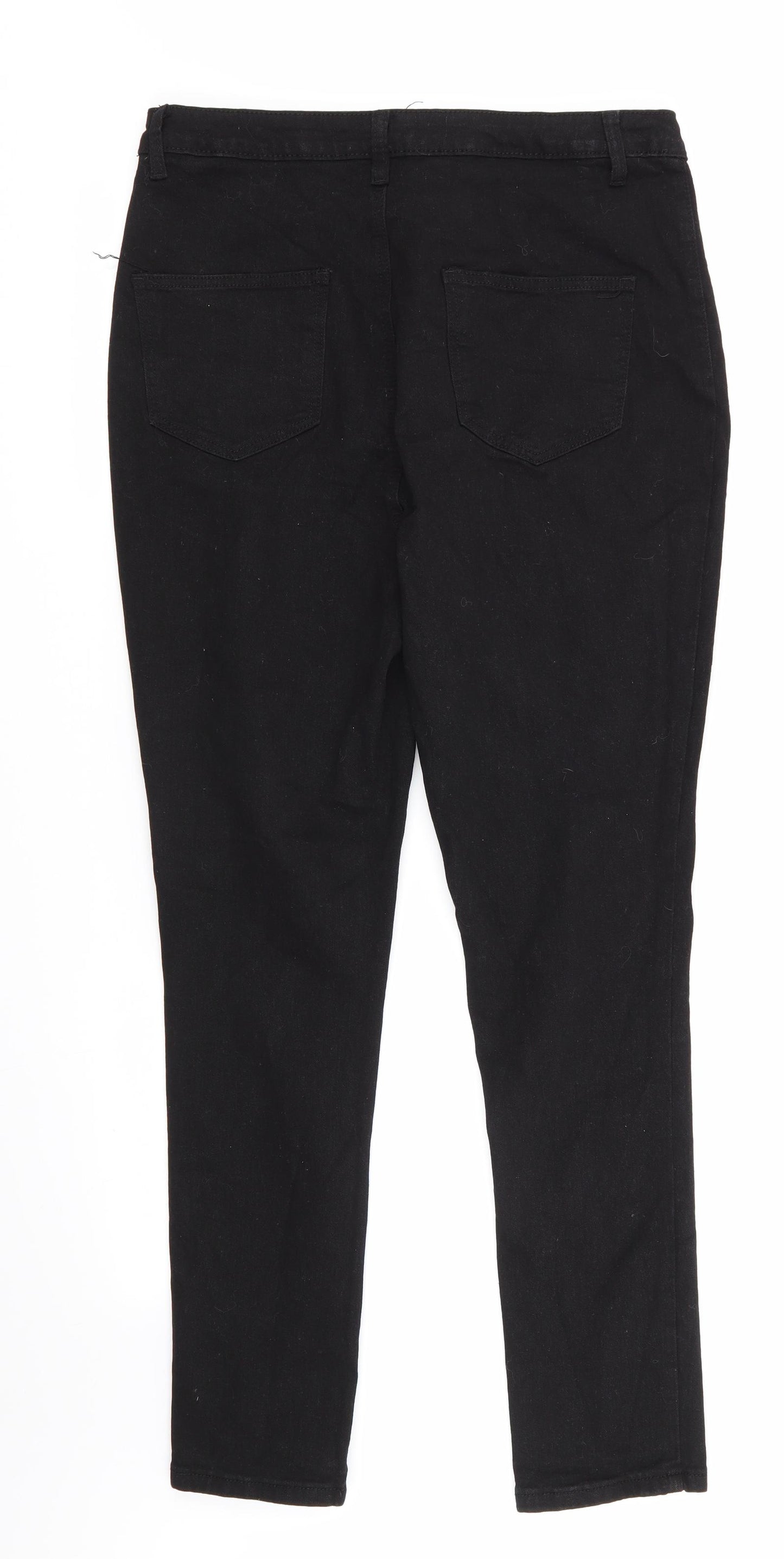 Pretty Little Thing  Womens Black   Straight Jeans Size 14 L28 in