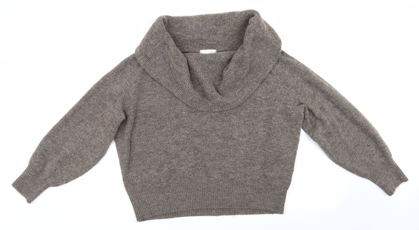 H&M Womens Brown   Pullover Jumper Size M