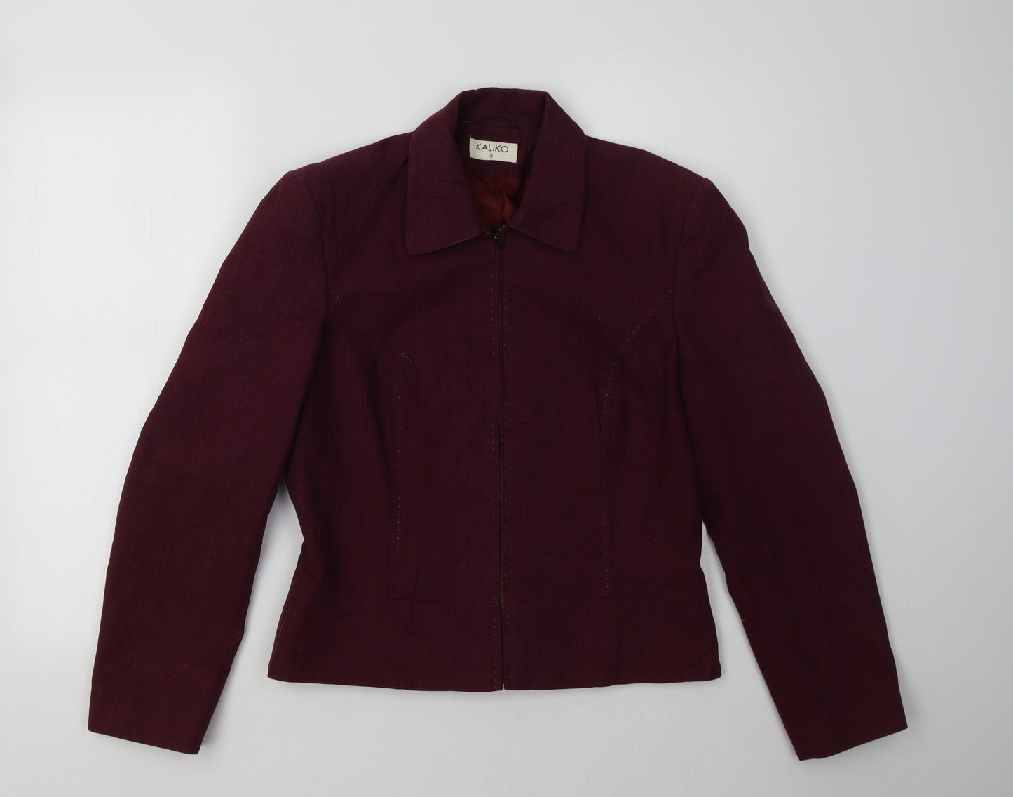 Kaliko Womens Purple   Jacket Blazer Size 12