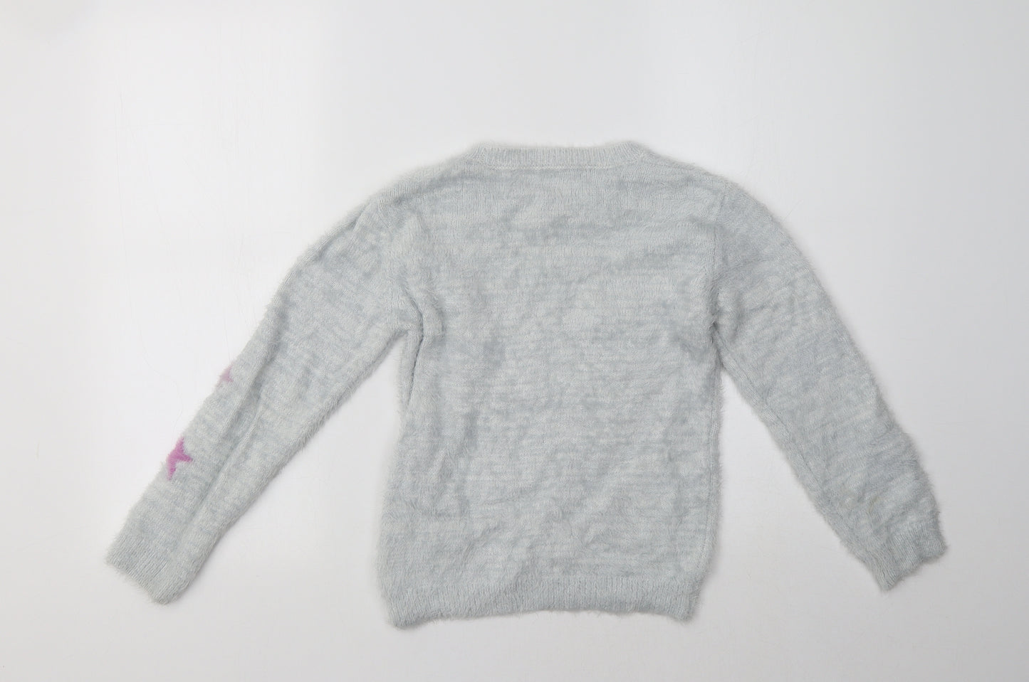 Nutmeg Girls Blue   Pullover Jumper Size 9-10 Years  - Unicorn