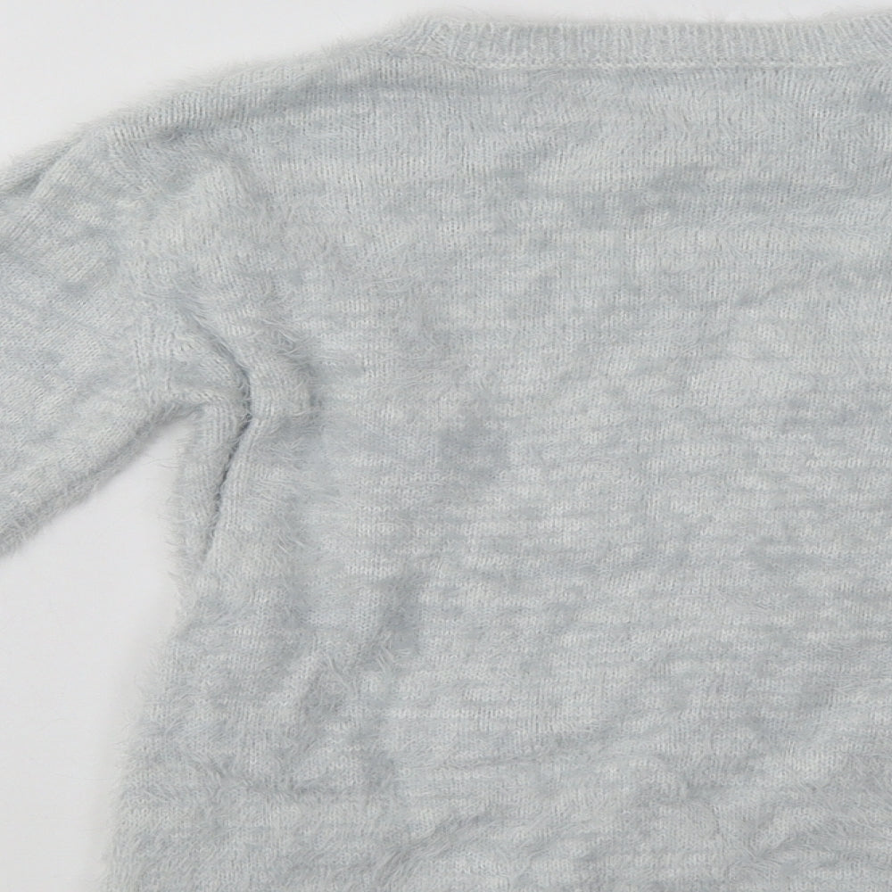 Nutmeg Girls Blue   Pullover Jumper Size 9-10 Years  - Unicorn