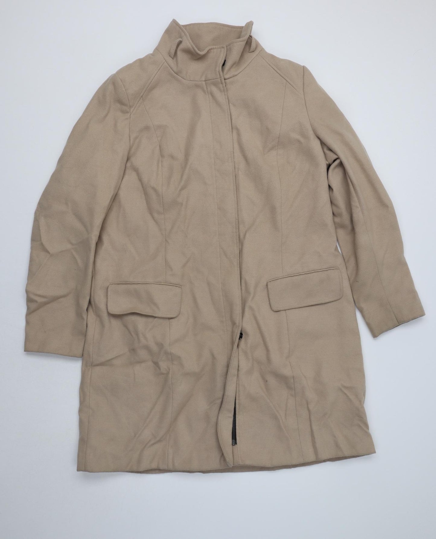 Savoir Womens Beige   Overcoat Coat Size 20