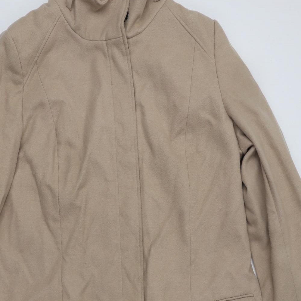 Savoir Womens Beige   Overcoat Coat Size 20