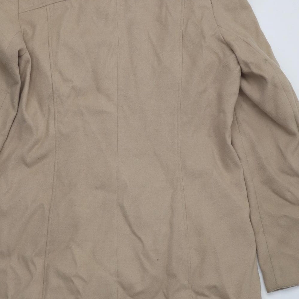 Savoir Womens Beige   Overcoat Coat Size 20
