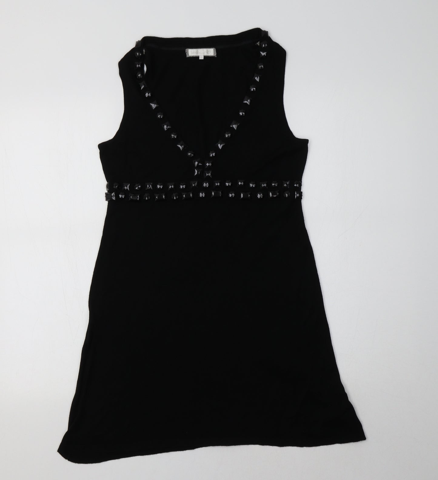 Divine Knits Womens Black   Jumper Dress  Size 12