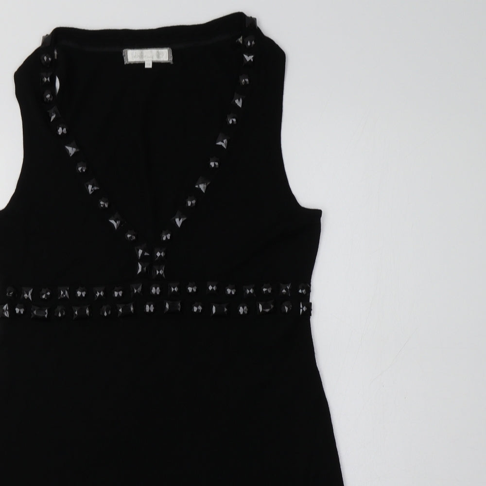 Divine Knits Womens Black   Jumper Dress  Size 12