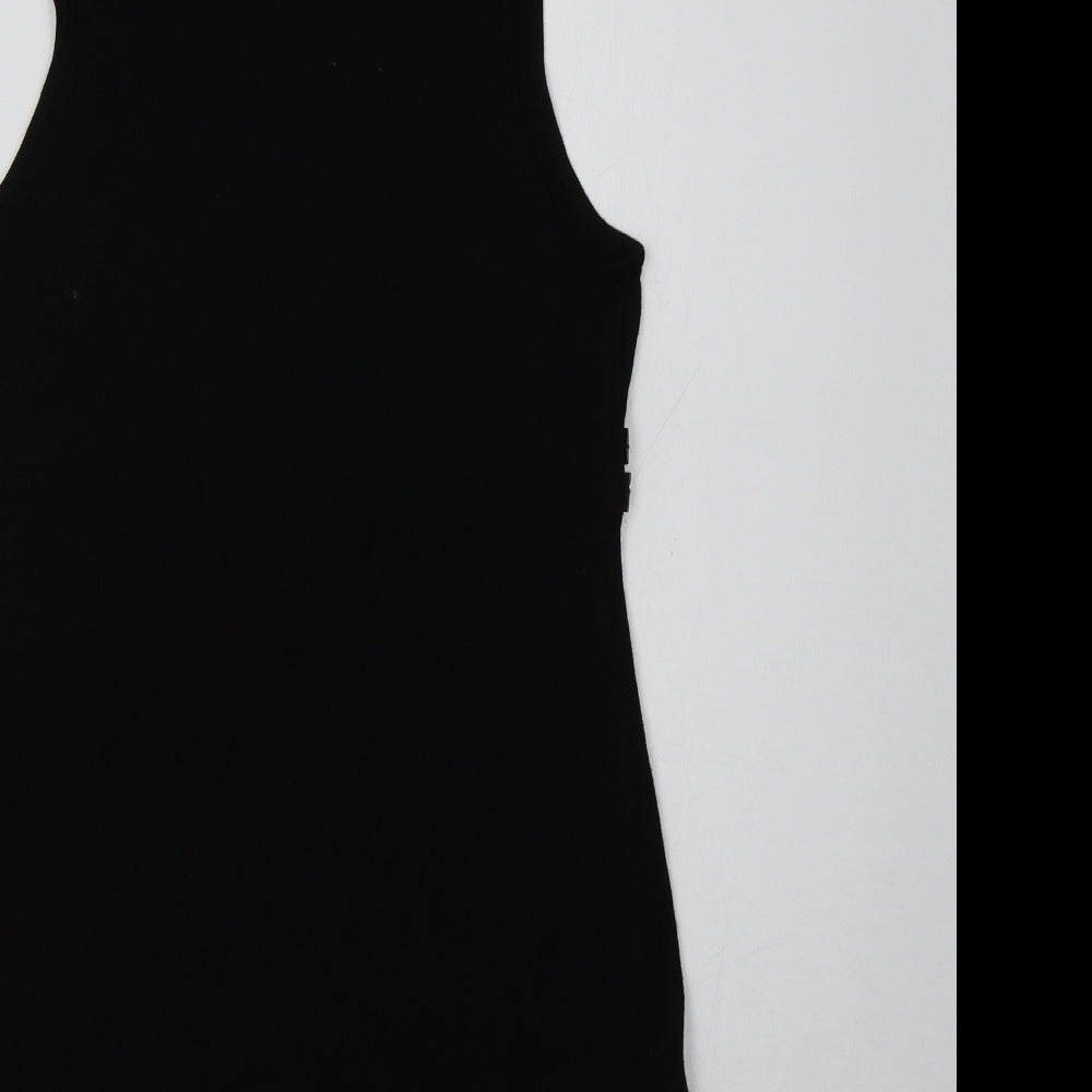 Divine Knits Womens Black   Jumper Dress  Size 12