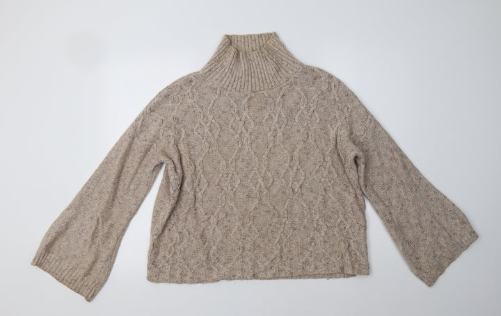 89th & Madison Womens Beige Pullover Jumper Size M
