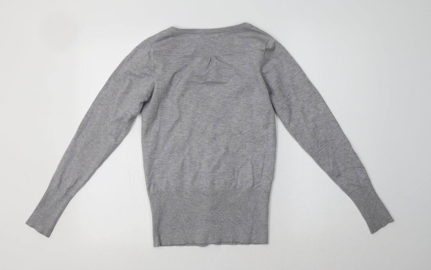 Dunnes Womens Grey   Cardigan Jumper Size 10