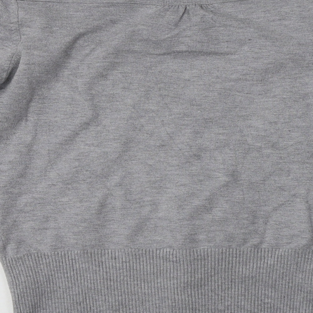 Dunnes Womens Grey   Cardigan Jumper Size 10