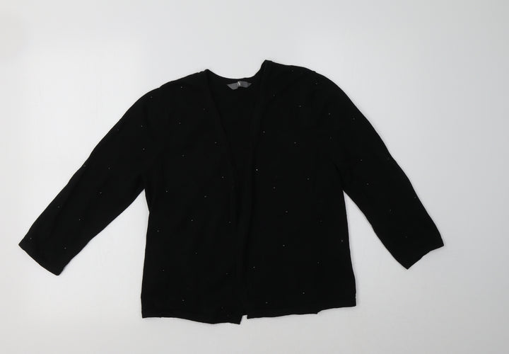 BHS Womens Black Cardigan Jumper Size 14
