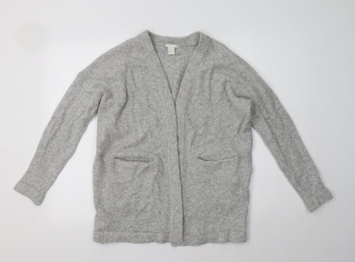 H&M Womens Grey   Cardigan Jumper Size S