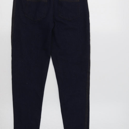 Boohoo Womens Blue   Jegging Leggings Size 6 L25 in
