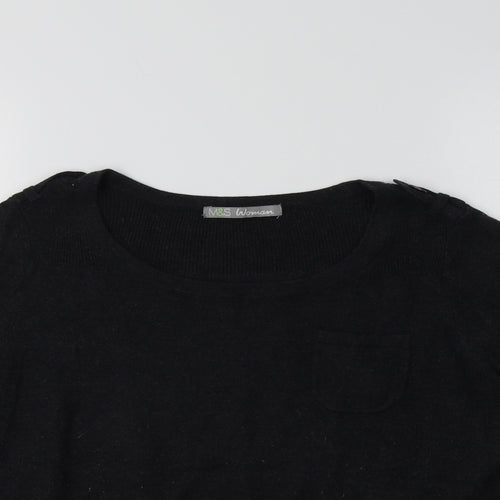 M&S Womens Grey   Pullover Jumper Size 12