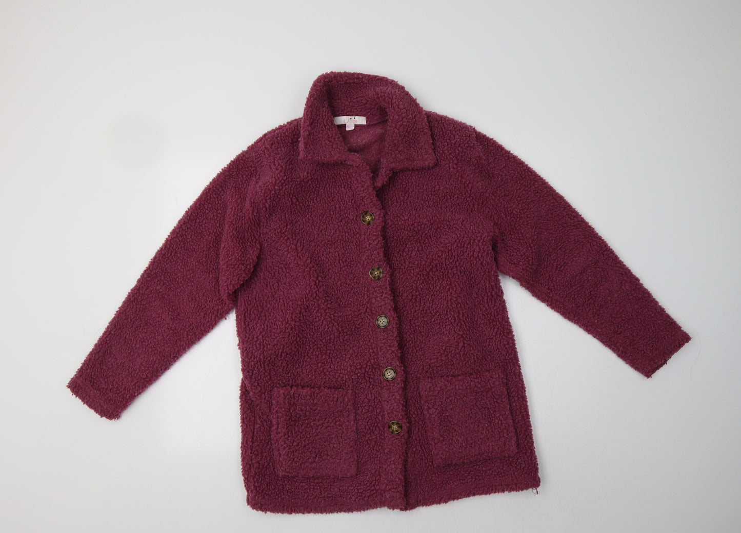 Julipa Womens Purple   Overcoat Coat Size 10