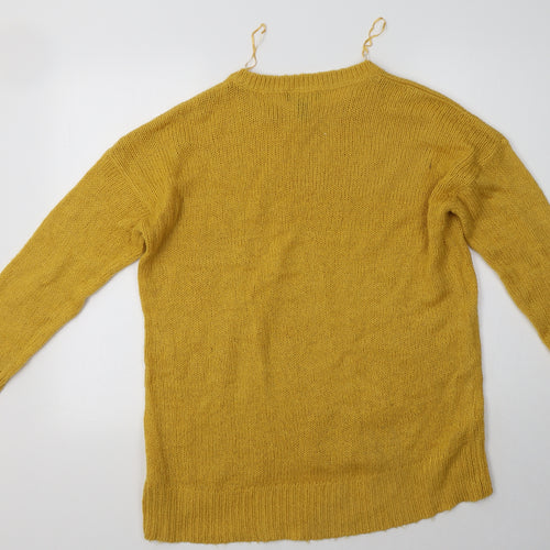 New Look Womens Yellow   Pullover Jumper Size L