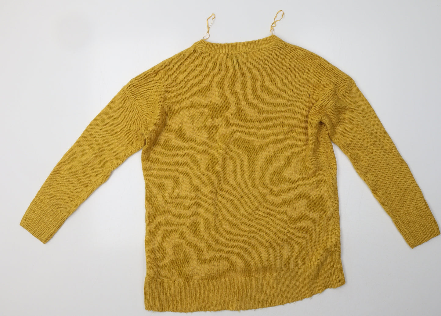 New Look Womens Yellow   Pullover Jumper Size L