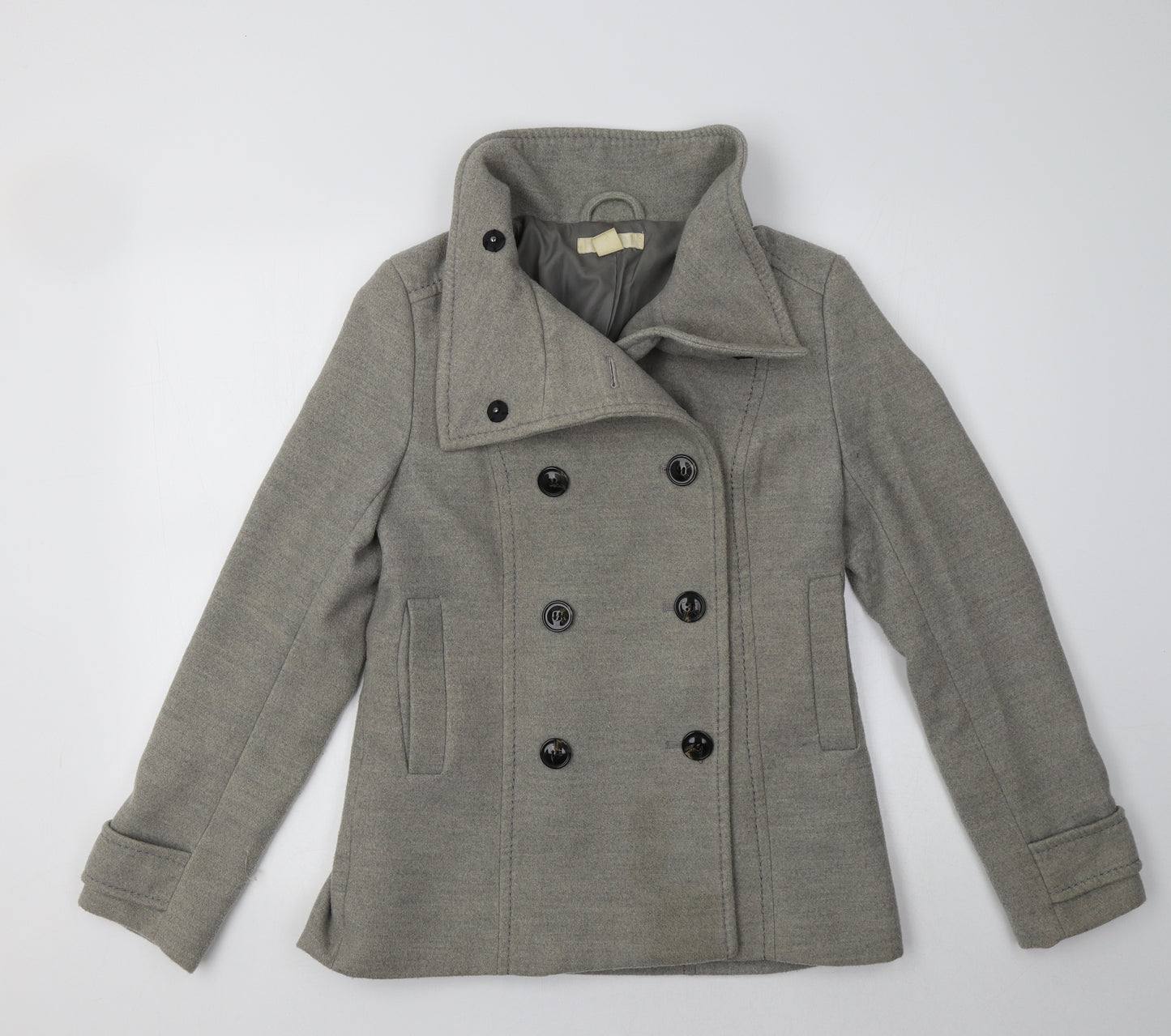 H&M Womens Green   Pea Coat Coat Size 10