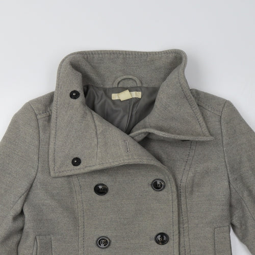 H&M Womens Green   Pea Coat Coat Size 10