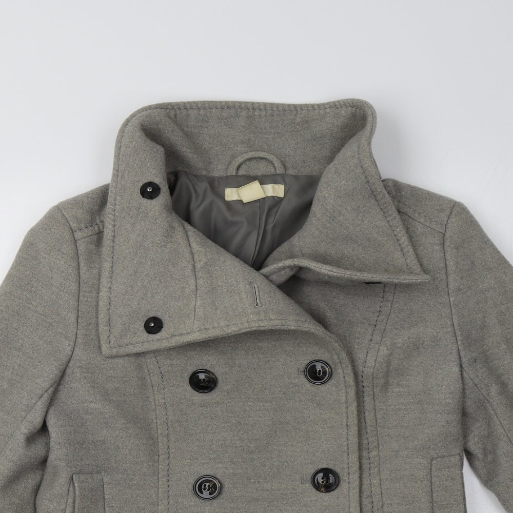 H&M Womens Green   Pea Coat Coat Size 10