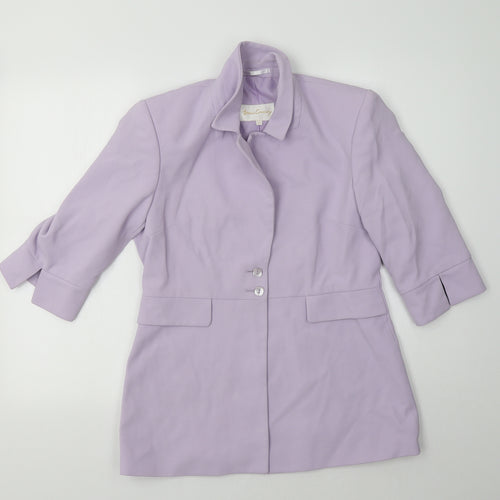 Miss Cassidy Womens Purple   Jacket Blazer Size 10