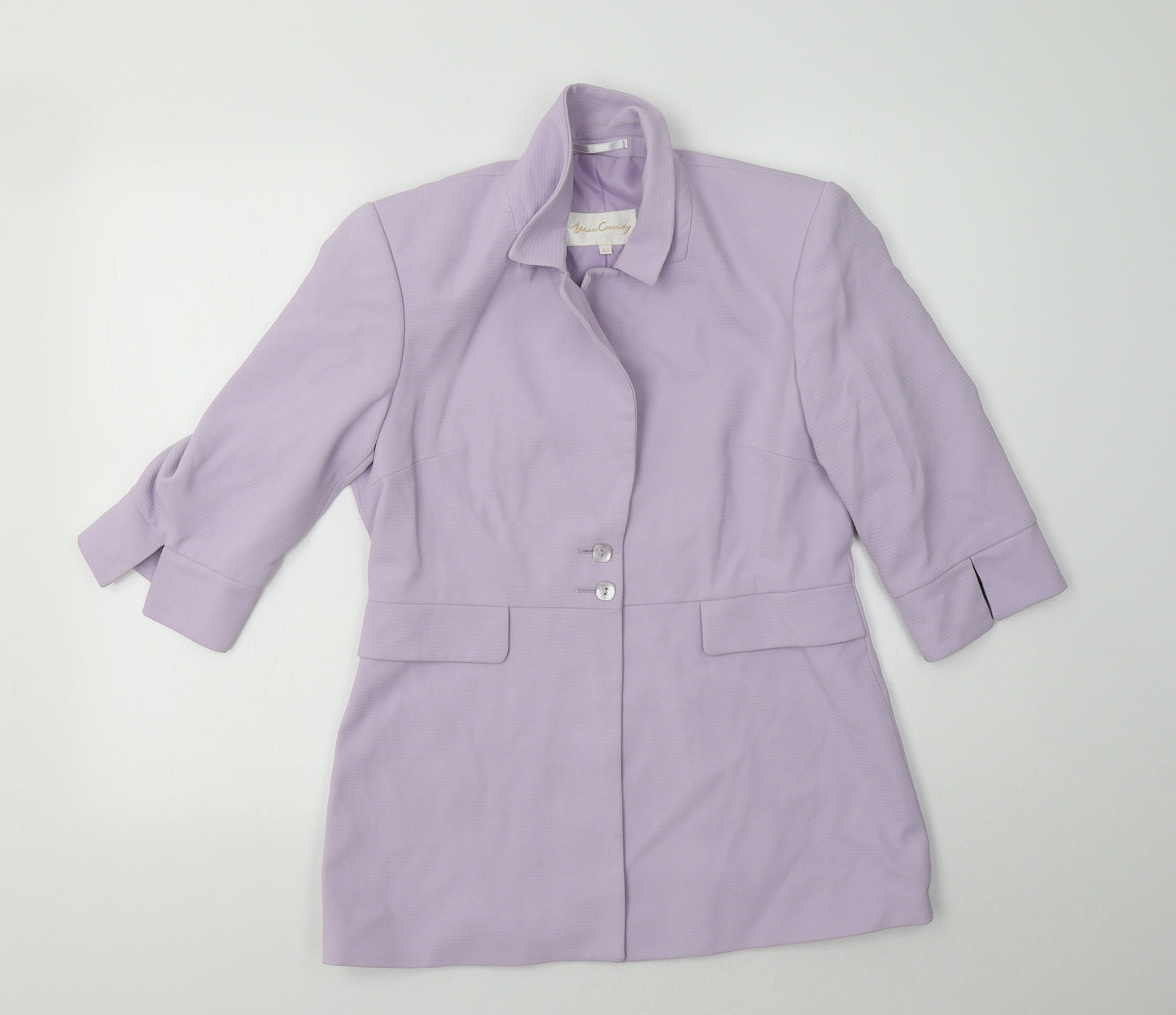 Miss Cassidy Womens Purple   Jacket Blazer Size 10