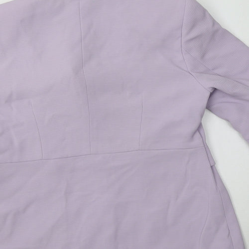 Miss Cassidy Womens Purple   Jacket Blazer Size 10