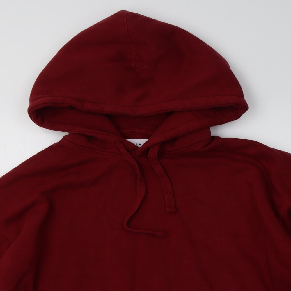 Topman Mens Red   Pullover Hoodie Size M