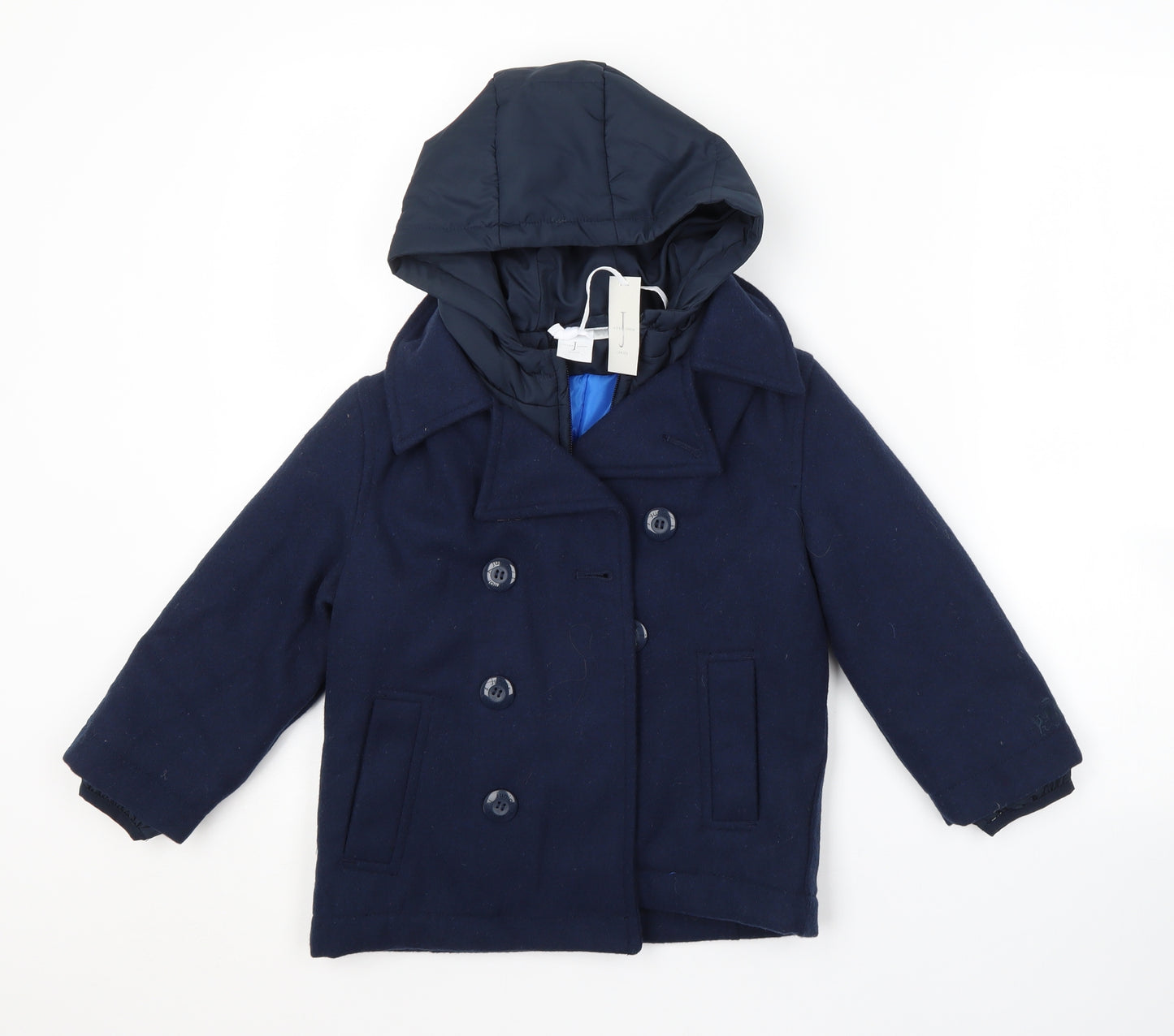 Jasper Conran Boys Blue   Pea Coat Coat Size 3-4 Years
