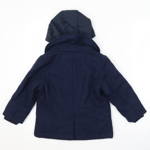Jasper Conran Boys Blue   Pea Coat Coat Size 3-4 Years