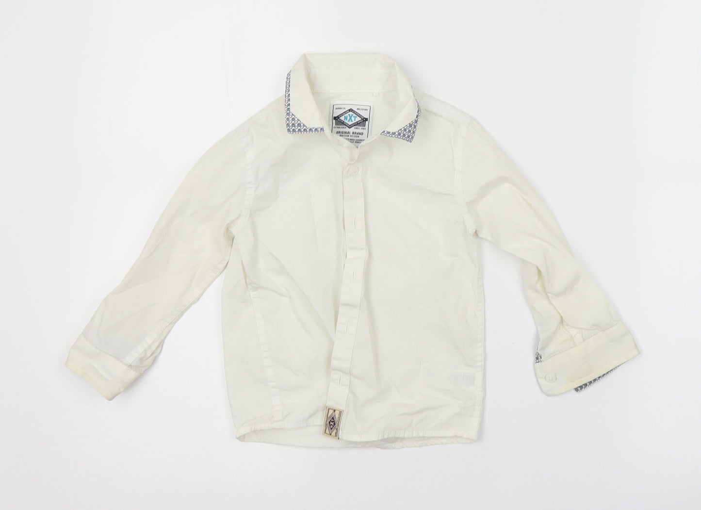 NEXT Baby White   Basic Button-Up Size 18-24 Months