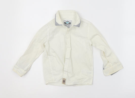 Front view of Next Baby White Basic Button-Up, size 18-24, Months