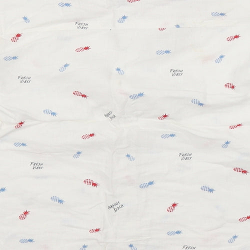 MAX Boys White Spotted  Basic Button-Up Size 7-8 Years