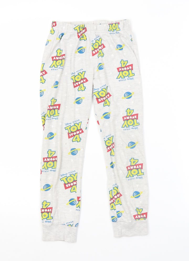 Preworn Boys Grey Spotted Pyjama Pants Size 5 Years - TOY STORY