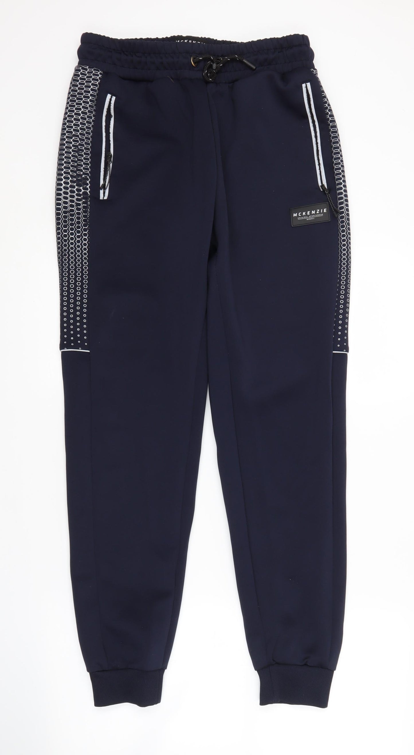 McKenzie Mens Blue   Track Pants Trousers Size L L30 in